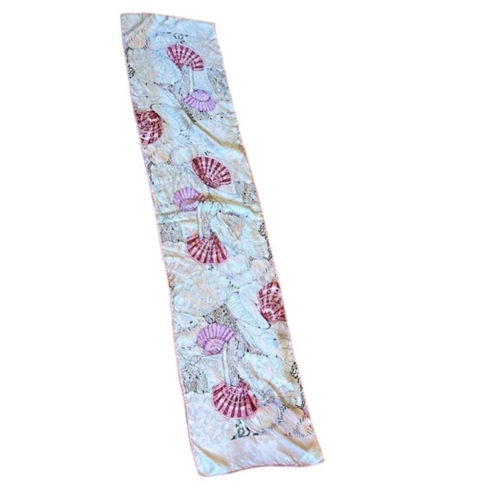 Smithsonian Institute Pink Silk Scarf Long